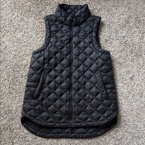 Athleta Black Quilted Puffer Vest